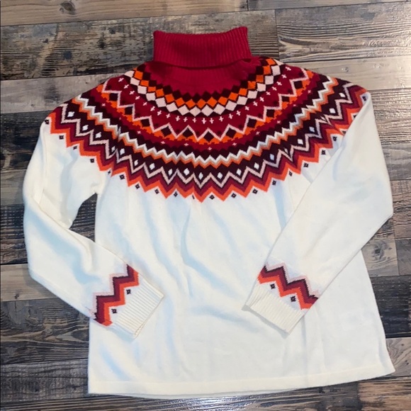 New Lands End Fair Isle Sweater size XL - Picture 1 of 5